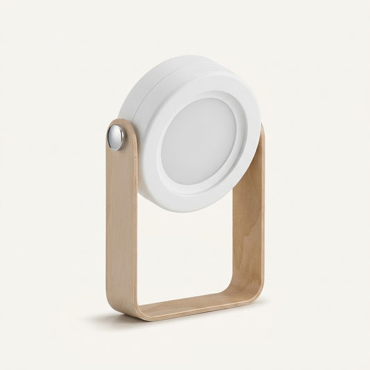 Lumiqia foldable touch dimmable lantern lamp glowing on bedside table