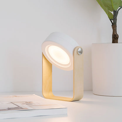 Lumiqia foldable touch dimmable lantern lamp glowing on bedside table